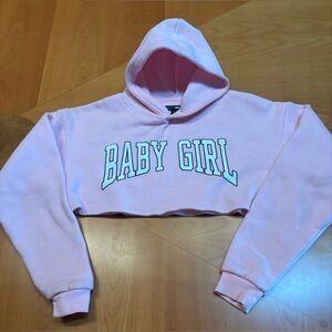 Fashion Nova Baby Girl Cropped Hoodie